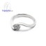 แหวนทองคำขาว แหวนเพชร แหวนคู่ แหวนแต่งงาน แหวนหมั้น - R1073DWG